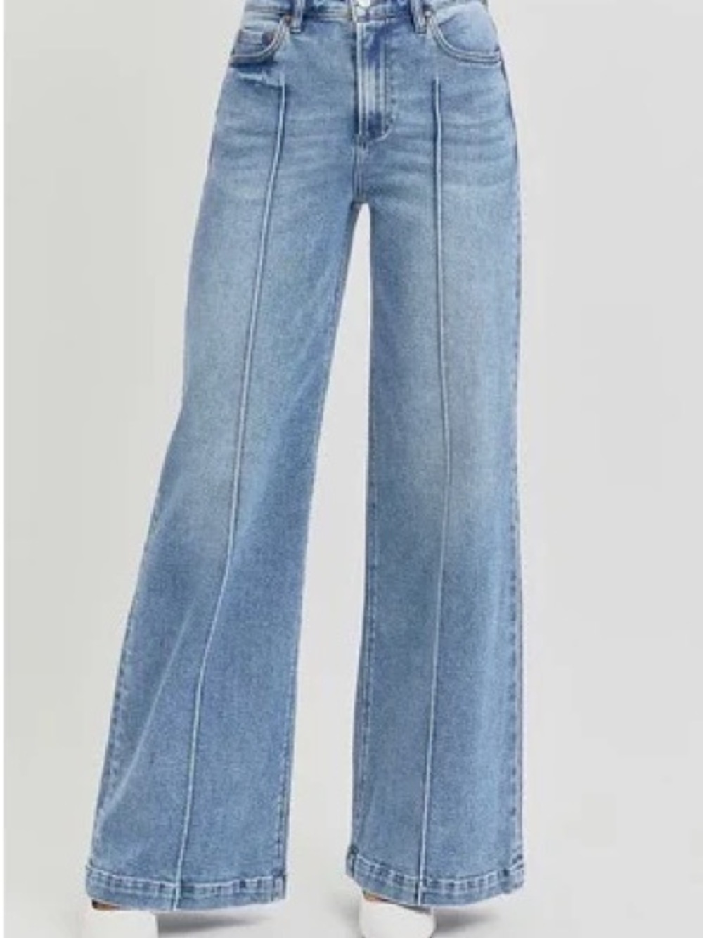 Bridge by Gly Seamed Wide Leg Jeans